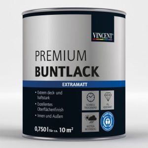 Vincent Premium Buntlack RAL 1015 Hellelfenbein extramatt 750 ml Vincent Premium Buntlack RAL 1015 Hellelfenbein extramatt 750 ml