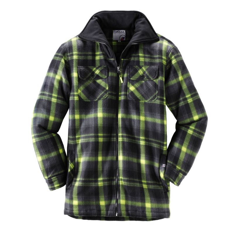 Terrax Workwear Thermohemd schwarz-limette Größe 3XL