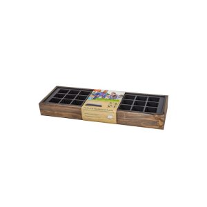 SIENA GARDEN Anzuchtholzkiste 27er Topfplatte 50 x 16 x 6 cm SIENA GARDEN Anzuchtholzkiste 27er Topfplatte 50 x 16 x 6 cm