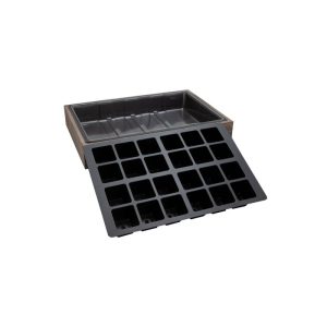 SIENA GARDEN Anzuchtholzkiste 24er Topfplatte 35 x 24 x 6 cm SIENA GARDEN Anzuchtholzkiste 24er Topfplatte 35 x 24 x 6 cm
