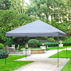 Haveson Faltpavillon LxBxH 367 x 366 x 340 cm Farbe grau Stahlrahmen Überzug aus Polyester Haveson Faltpavillon LxBxH 367 x 366 x 340 cm Farbe grau Stahlrahmen Überzug aus Polyester