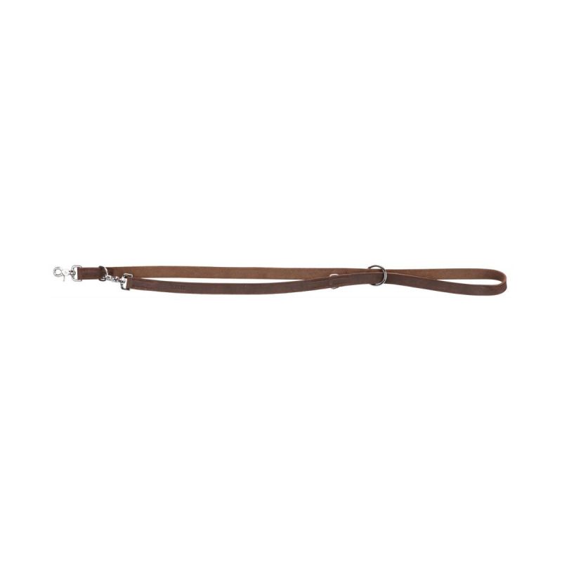 Trixie Rustic Fettleder V-Leine dunkelbraun L-XL