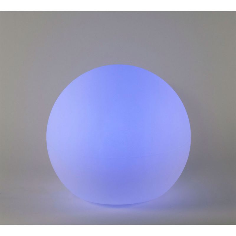 NewGarden LED-Kugelleuchte Buly 60 Solar und Batterie Ø 60 cm weiß
