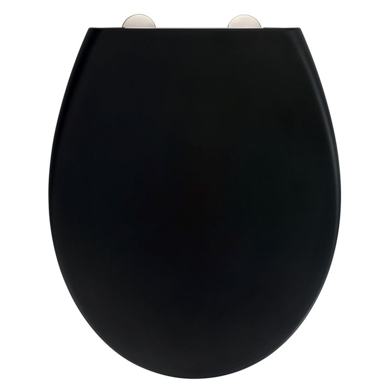 Wenko Premium WC-Sitz Ikaria schwarz mit Absenkautomatik
