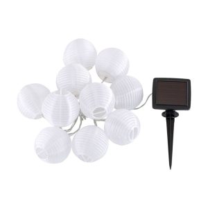 Flector Garten LED-Solar-Lichterkette Lampion weiß Flector Garten LED-Solar-Lichterkette Lampion weiß