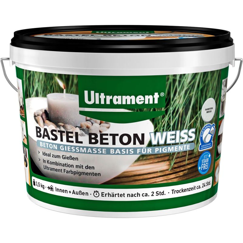 Ultrament Bastelbeton weiß 3,5 kg