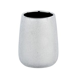 Wenko Zahnputzbecher Glimma silber Wenko Zahnputzbecher Glimma silber
