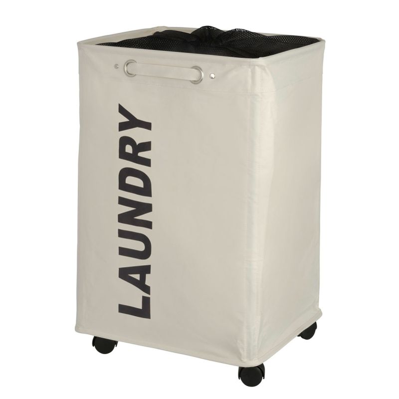 Wenko Wäschesammler Quadro beige 79 l