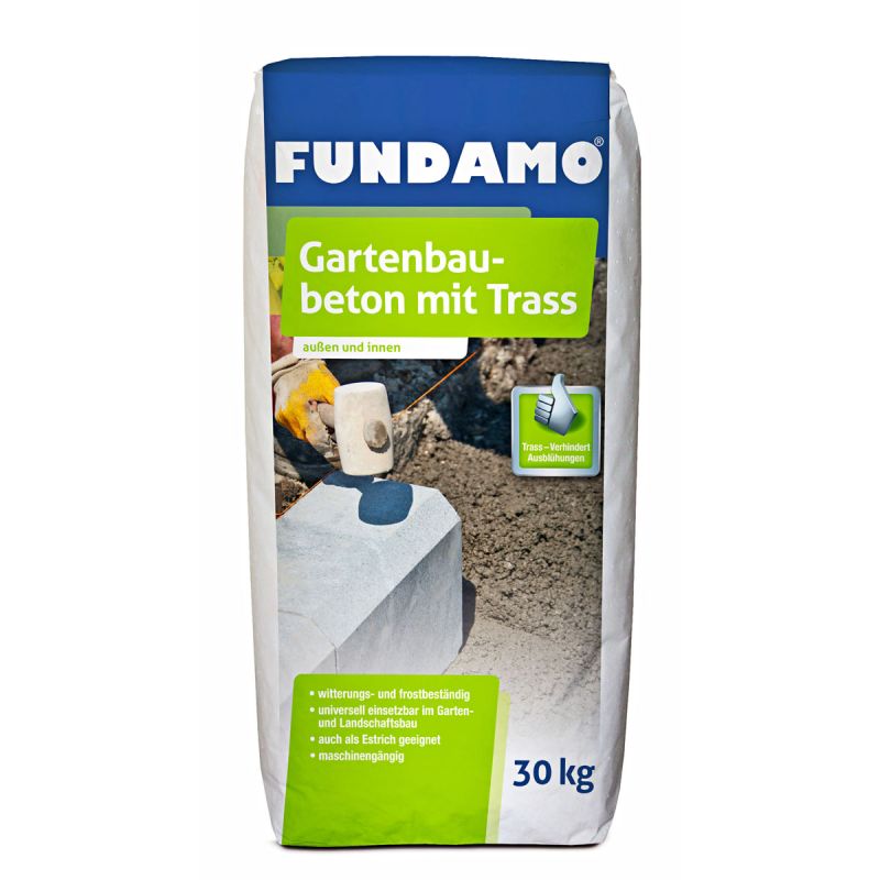 Fundamo Gartenbaubeton mit Trass 30 kg