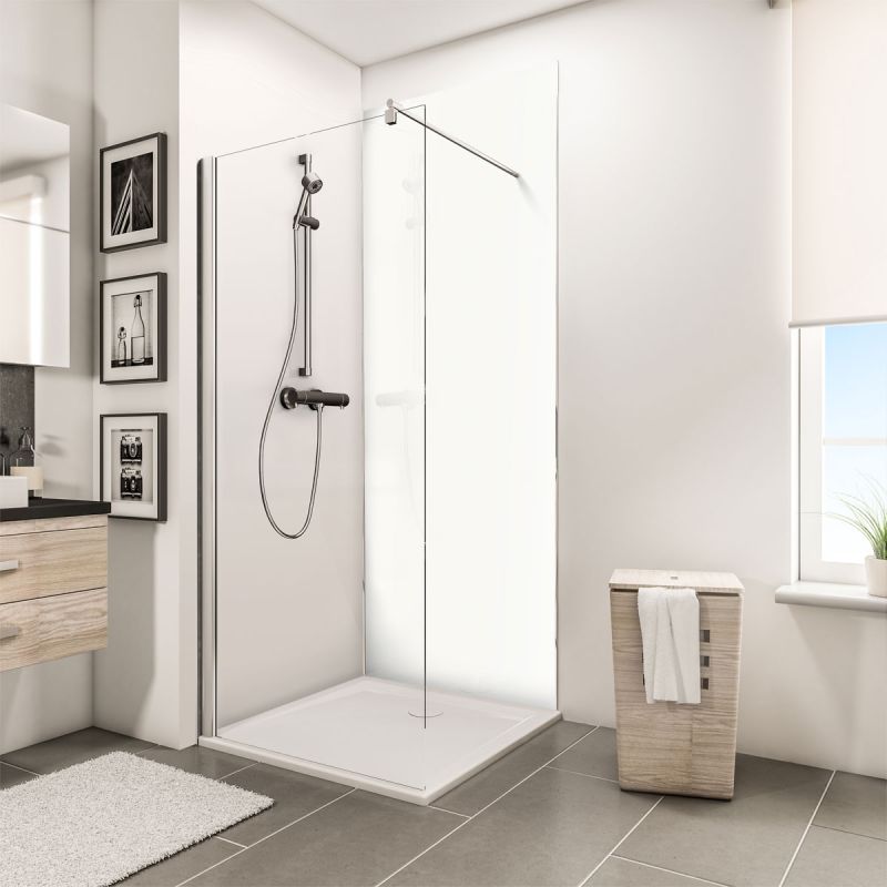 Schulte Duschrückwand Decodesign Hochglanz 255 x 100 brillant-weiß