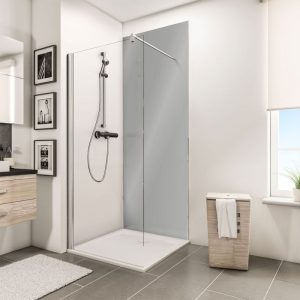 Schulte Duschrückwand Decodesign Hochglanz 255 x 100 reflex-grau