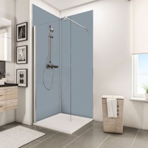 Schulte Duschrückwand-Set Eck 90 x 210 x 90 cm Hellgrau