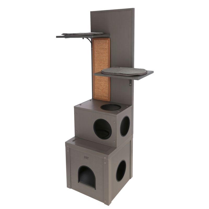 ECO-Katzenspielhaus Alex 42 x 42 x 152,5 cm