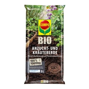 Compo BIO Anzucht- und Kraeutererdetorffrei 5 L Compo BIO Anzucht- und Kraeutererdetorffrei 5 L