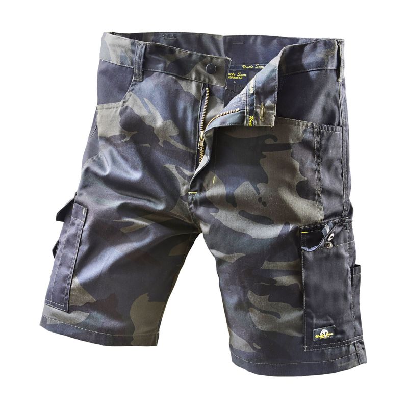 Terrax Workwear Arbeits-Shorts oliv/schwarz Größe 46