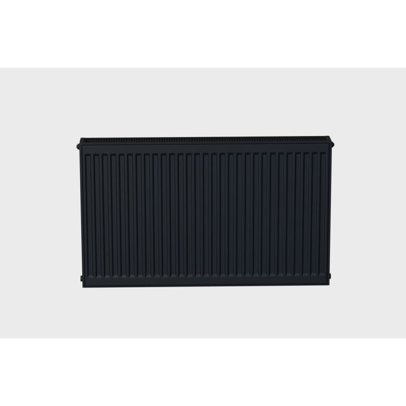 sanicomfort Flachheizkoerper „Typ 22“, schwarz, 600x140-6 Set