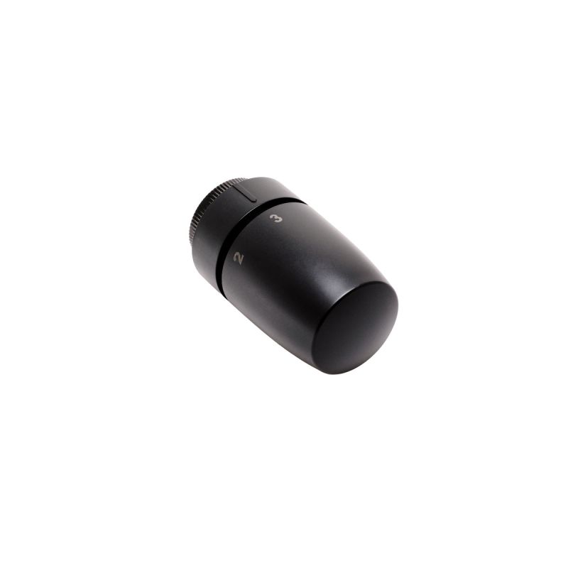 sanicomfort Thermostatkopf „M“, schwarz, 30x1,5 cm