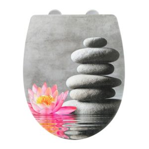 Wenko WC-Sitz Water Lily mit Relief Wenko WC-Sitz Water Lily mit Relief