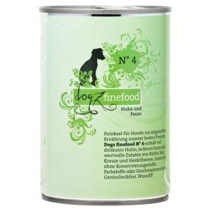 Dogz finefood Dose No 4 Huhn Fasan 400g Dogz finefood Dose No 4 Huhn Fasan 400g