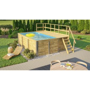 Weka Pool Rechteckig Größe 1 b 308,5 x 401,5 cm inkl Technikraum/Sonnendeck und FilteranlageFolie blau Weka Pool Rechteckig Größe 1 b 308,5 x 401,5 cm inkl Technikraum/Sonnendeck und FilteranlageFolie blau
