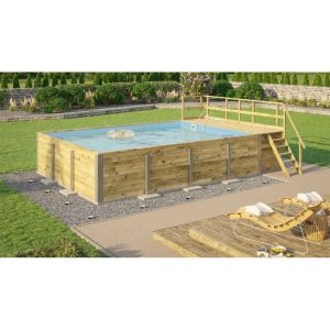 Weka Pool Rechteckig Größe 2 b 401,5 x 641,5 cm inkl Technikraum/Sonnendeck und FilteranlageFolie blau 0,6 mm Weka Pool Rechteckig Größe 2 b 401,5 x 641,5 cm inkl Technikraum/Sonnendeck und FilteranlageFolie blau 0,6 mm