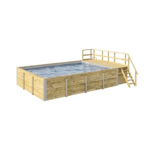 Weka Pool Rechteckig Größe 2 b 401,5 x 641,5 cm inkl Technikraum/Sonnendeck und FilteranlageFolie hellgrau Weka Pool Rechteckig Größe 2 b 401,5 x 641,5 cm inkl Technikraum/Sonnendeck und FilteranlageFolie hellgrau