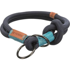 Trixie  Be Nordic Zug-Stopp-Halsband L dunkelblau/hellblau 50 cm/ø 13 mm