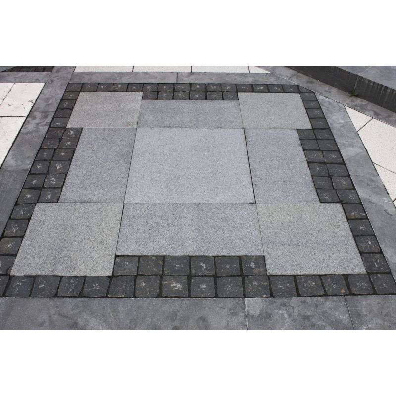 Pflasterstein BASALT 9 x 9 x 9 cm anthrazit