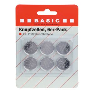 Basic Knopfzellen CR2032 6er-Pack Basic Knopfzellen CR2032 6er-Pack