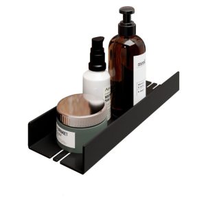 Schulte  Duschablage zum Kleben Größe S Mattschwarz