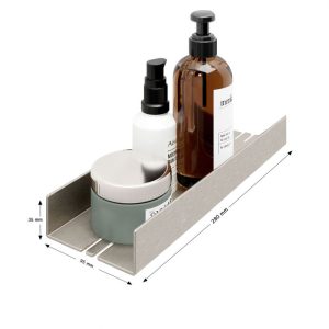 Schulte  Duschablage zum Kleben Größe S Edelstahloptik