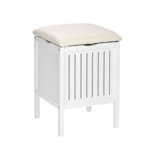 Wenko Hocker Oslo Badhocker massives Echtholz Wenko Hocker Oslo Badhocker massives Echtholz