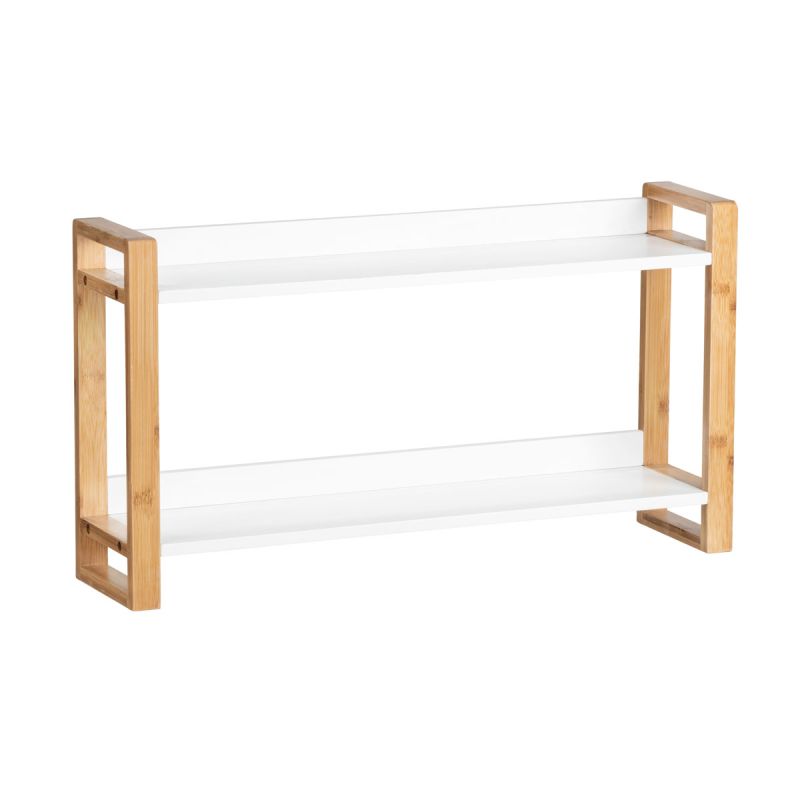 Wenko Wandregal Finja Wohnregal Badregal aus Bambus/MDF