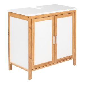 Wenko Waschbeckenunterschrank Finja Waschbecken-Unterregal aus Bambus/MDF Wenko Waschbeckenunterschrank Finja Waschbecken-Unterregal aus Bambus/MDF