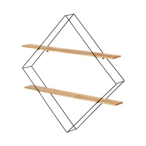 Wenko  Wandregal Geo Raute mit 2 Ablagen