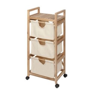Wenko Wäschewagen Acina 3 Schubladen Haushaltswagen Rollwagen FSC Wenko Wäschewagen Acina 3 Schubladen Haushaltswagen Rollwagen FSC