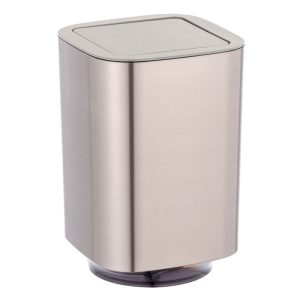 Wenko Schwingdeckeleimer Auron Silber Kosmetikeimer mit Schwingdeckel 5,5 l Wenko Schwingdeckeleimer Auron Silber Kosmetikeimer mit Schwingdeckel 5,5 l