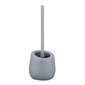 Wenko WC-Garnitur Badi Grau Keramik WC-Bürstenhalter Wenko WC-Garnitur Badi Grau Keramik WC-Bürstenhalter