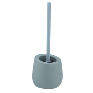 Wenko WC-Garnitur Badi Blaugrau Keramik WC-Bürstenhalter Wenko WC-Garnitur Badi Blaugrau Keramik WC-Bürstenhalter