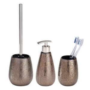 Wenko Bad-Accessoire-Set Marrakesh 3-teilig Bad-Zubehör Set Wenko Bad-Accessoire-Set Marrakesh 3-teilig Bad-Zubehör Set