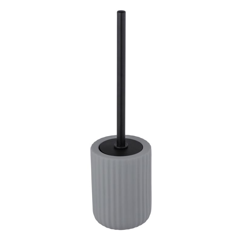 Wenko WC-Garnitur Belluno Grau Keramik WC-Bürstenhalter