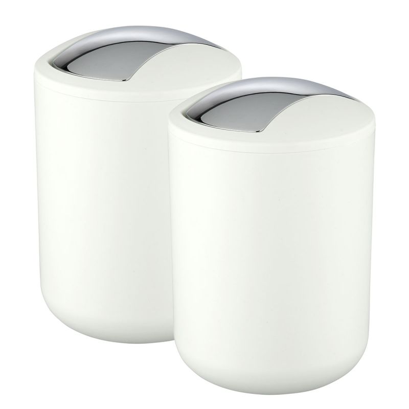 Wenko  Kosmetikeimer Brasil Weiß S 2er Set je 2 L