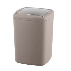 Wenko Schwingdeckeleimer Barcelona L Taupe Spezialkunststoff absolut bruchsicher 8,5 L Wenko Schwingdeckeleimer Barcelona L Taupe Spezialkunststoff absolut bruchsicher 8,5 L