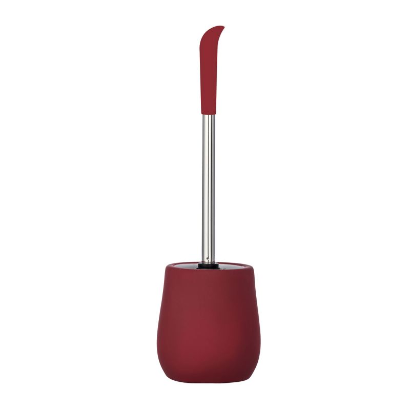 Wenko  WC-Garnitur Sydney Rot Matt Keramik mit Soft-Touch Beschichtung