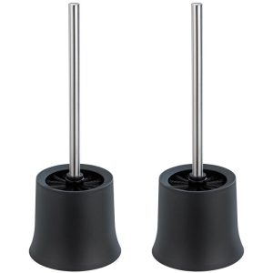Wenko WC-Garnitur Basic Schwarz 2er Set inklusive WC-Bürste Wenko WC-Garnitur Basic Schwarz 2er Set inklusive WC-Bürste
