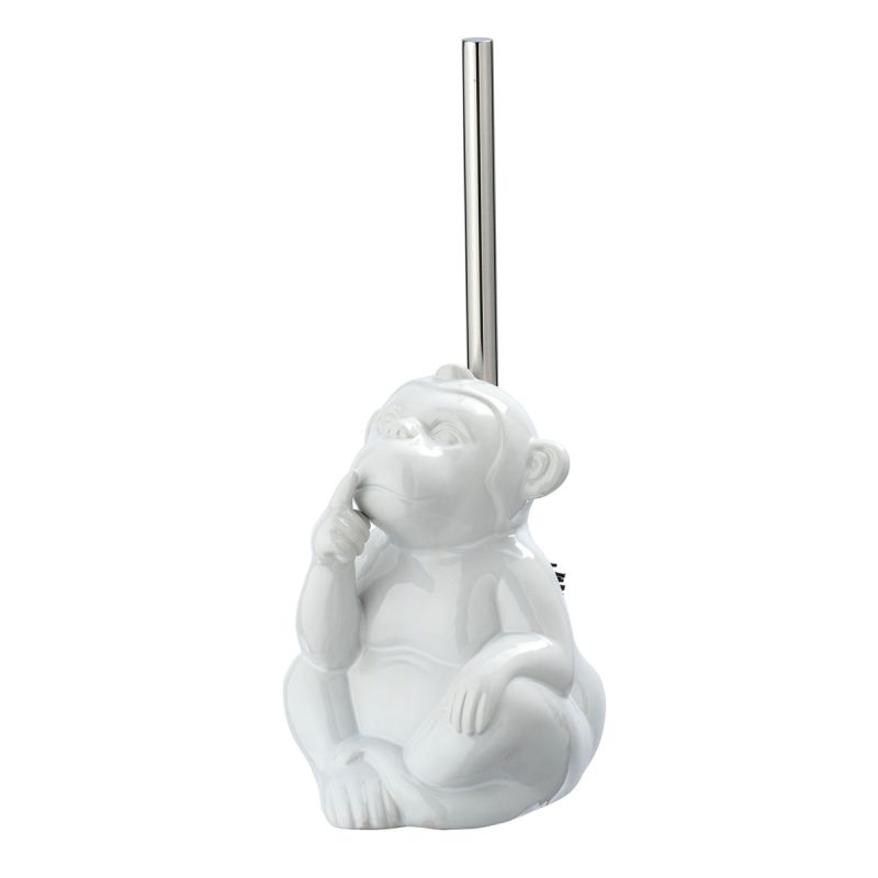 Wenko WC-Garnitur Monkey Quiet Weiß Keramik