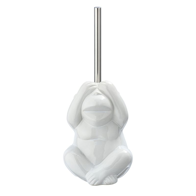 Wenko WC-Garnitur Monkey Dark Weiß Keramik