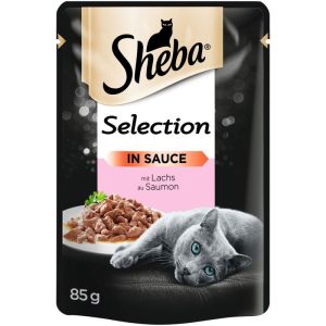 Sheba  Selection mit Lachs in Sauce 85g Portionsbeutel