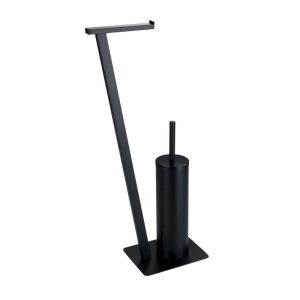 Wenko Stand WC-Garnitur Lirio Schwarz matt Wenko Stand WC-Garnitur Lirio Schwarz matt