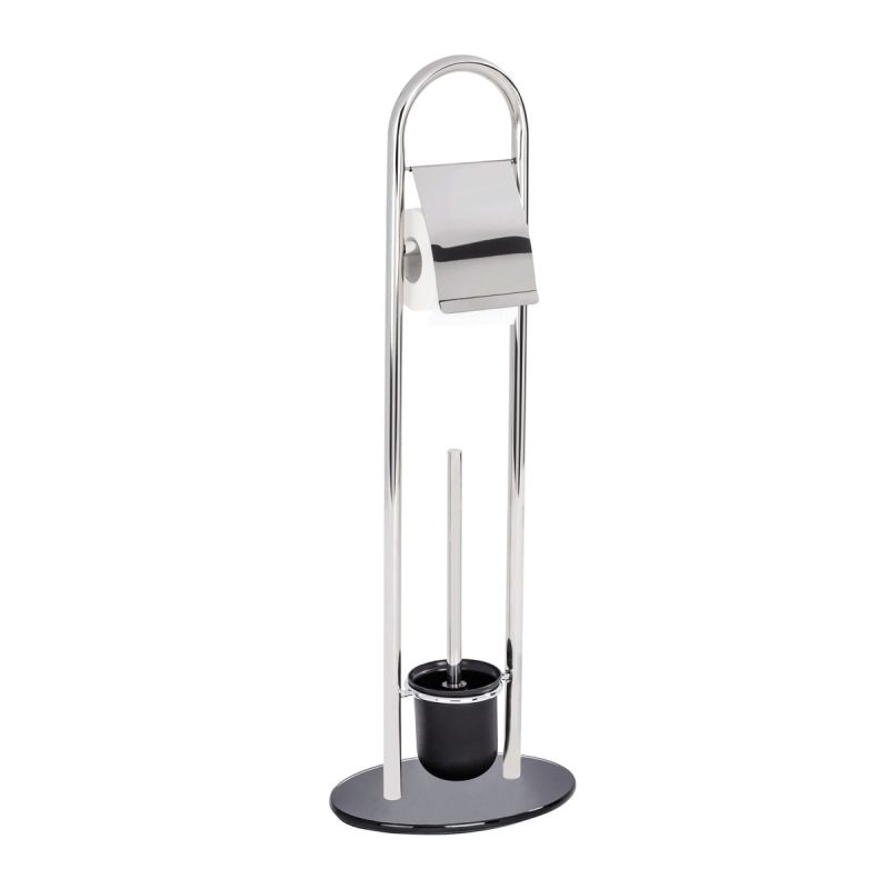 Wenko Stand WC-Garnitur Atlanta Edelstahl rostfrei